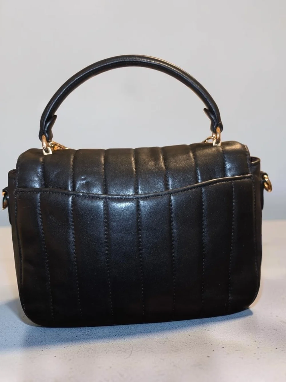 Coach Marlie Black Quilted Top-Handle Handbag/Crossbody